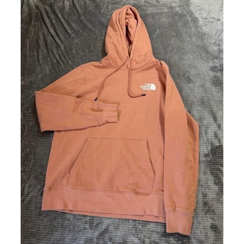 The North Face Womens Pink Box Logo Never Stop Exploring Hoodie Sweatshirt M